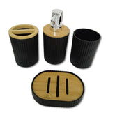 Organizador para Baño color negro de Plástico 4 piezas